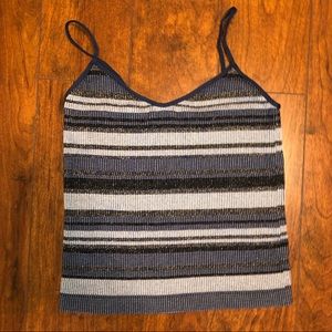 Spaghetti Strap Multicolored Shimmery Tank